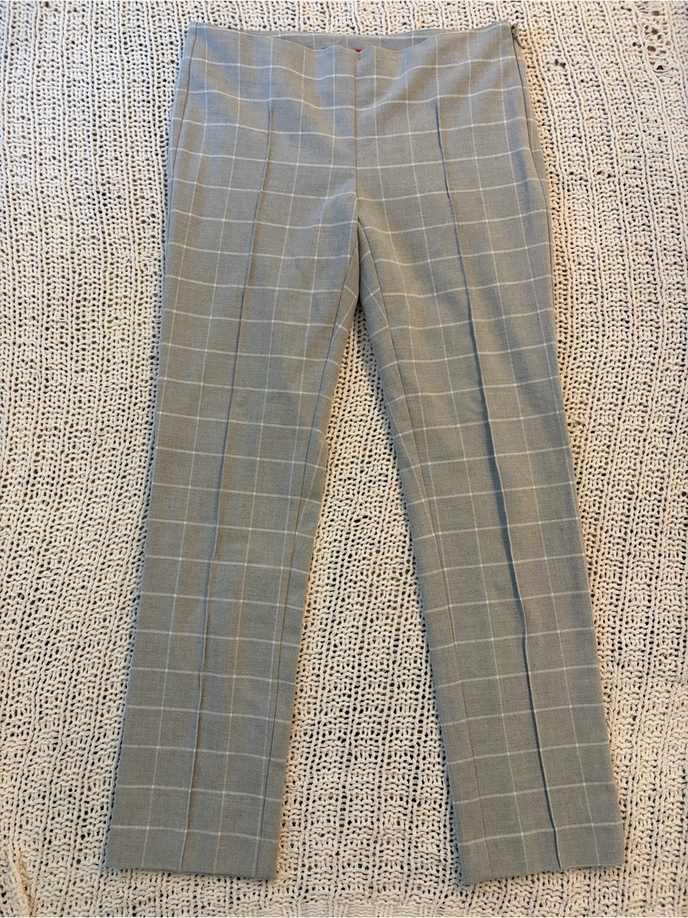 Cartonnier Gray Windowpane Dress Pants